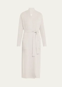 Arlotta CashmereBraided-Knit Cashmere Wrap Robe