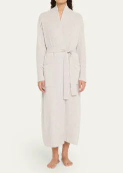 Arlotta CashmereBraided-Knit Cashmere Wrap Robe