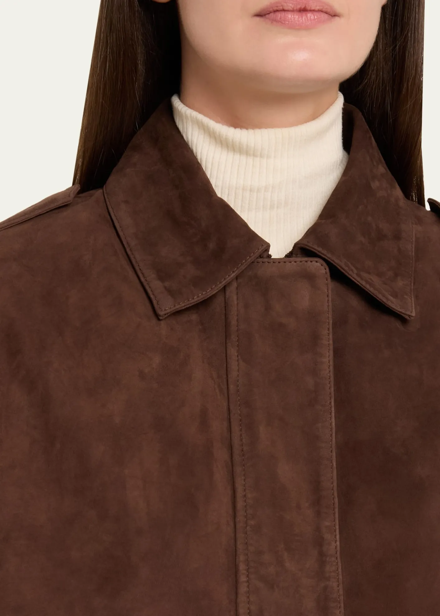 ArmaHalti Collared Suede Jacket