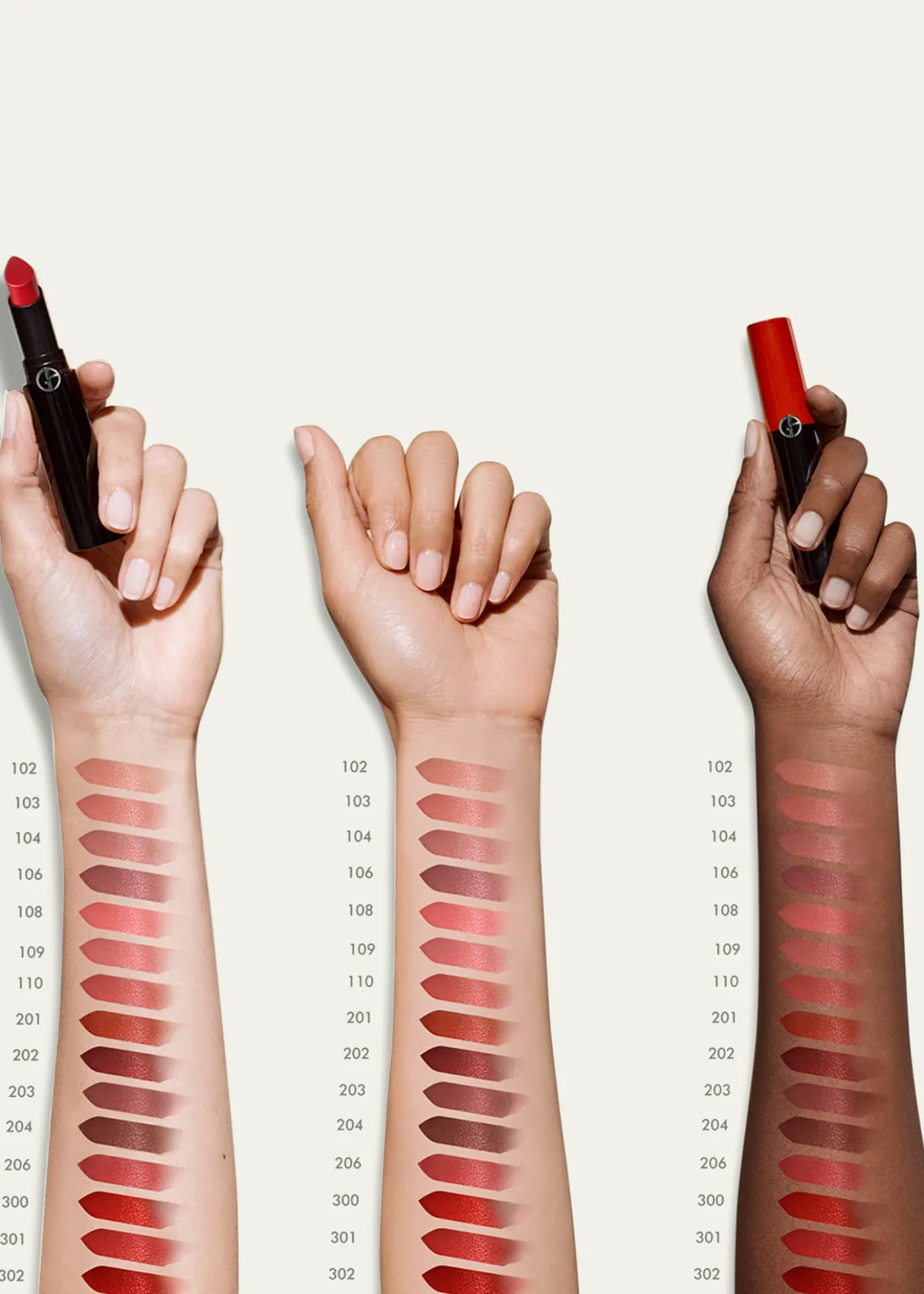 ARMANI beautyLip Power Satin Long Lasting Lipstick