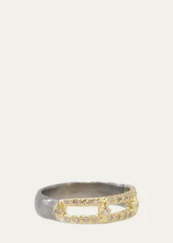 Armenta18K Yellow Gold and Sterling Silver Ring with White Diamonds