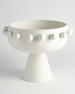 Ashley Childers for Global ViewsSpheres Collection White Footed Bowl