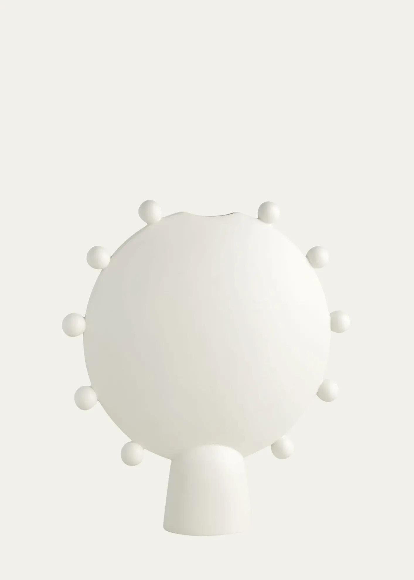 Ashley Childers for Global ViewsSpheres Collection White Vessel