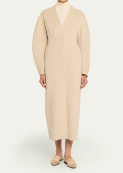 ASHLYNElia Barrel-Sleeve Cashmere Coat