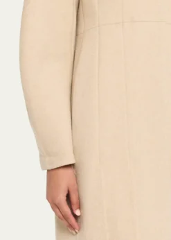 ASHLYNElia Barrel-Sleeve Cashmere Coat