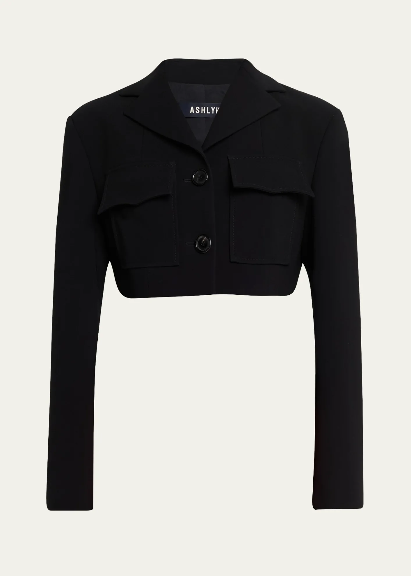 ASHLYNElizabeth Flap-Pocket Buttoned Jacket
