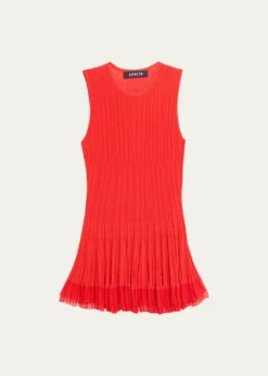 ASHLYNShino Ruffle Rib Knit Tank Top