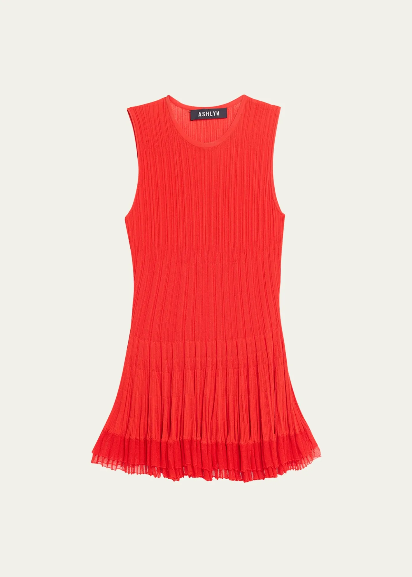 ASHLYNShino Ruffle Rib Knit Tank Top