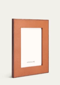 AssoulineHeritage Leather Picture Frame, 5" x 7"