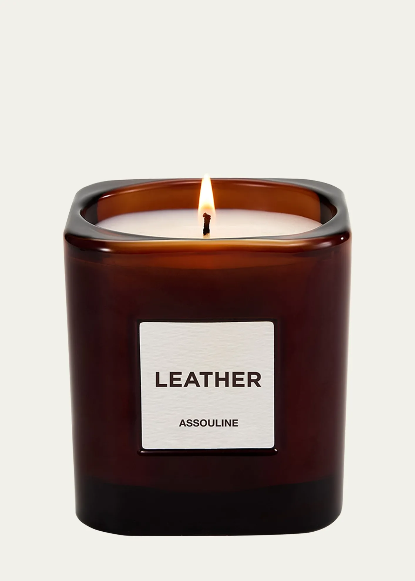 AssoulineLeather Candle, 8 oz.