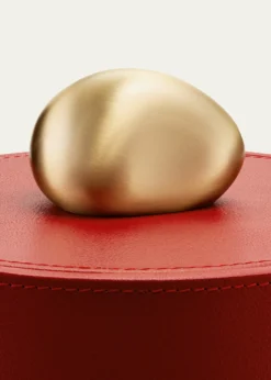 AssoulinePebble Tall Leather Trinket Box