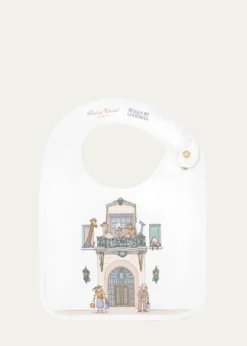 Atelier ChouxKid's Custom Swaddle and Satin Bib Set