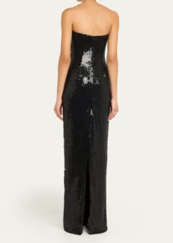 Atelier Prabal GurungShalom Strapless Floral Sequined Gown