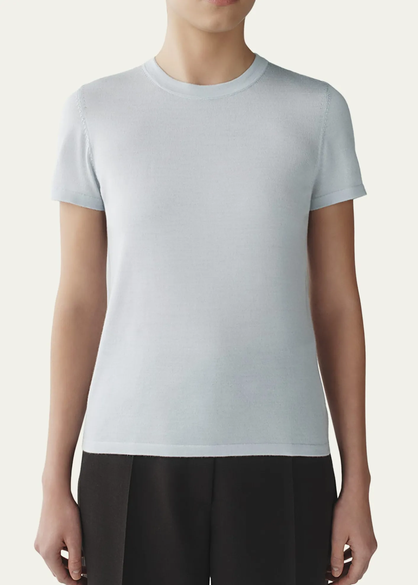 AtterseeCashmere and Silk Short-Sleeve Tee