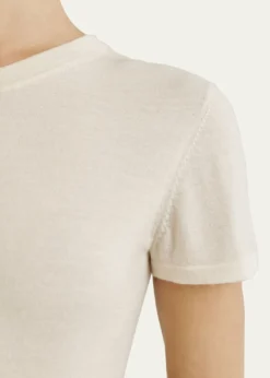 AtterseeCashmere-Silk Short-Sleeve Tee