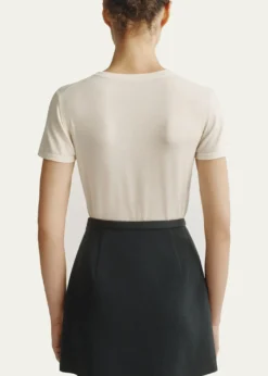 AtterseeCashmere-Silk Short-Sleeve Tee