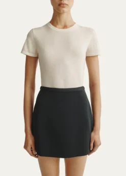 AtterseeCashmere-Silk Short-Sleeve Tee
