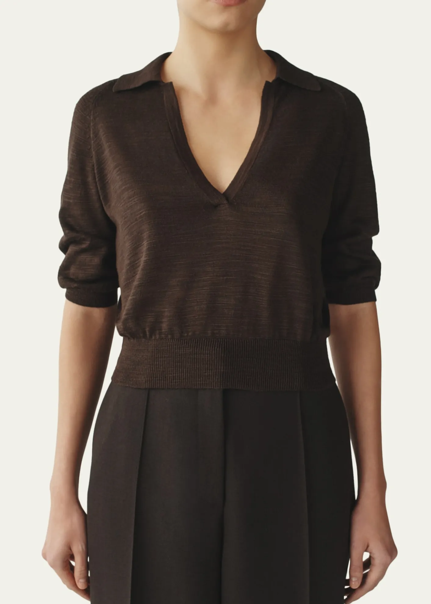 AtterseeLinen Knit Polo