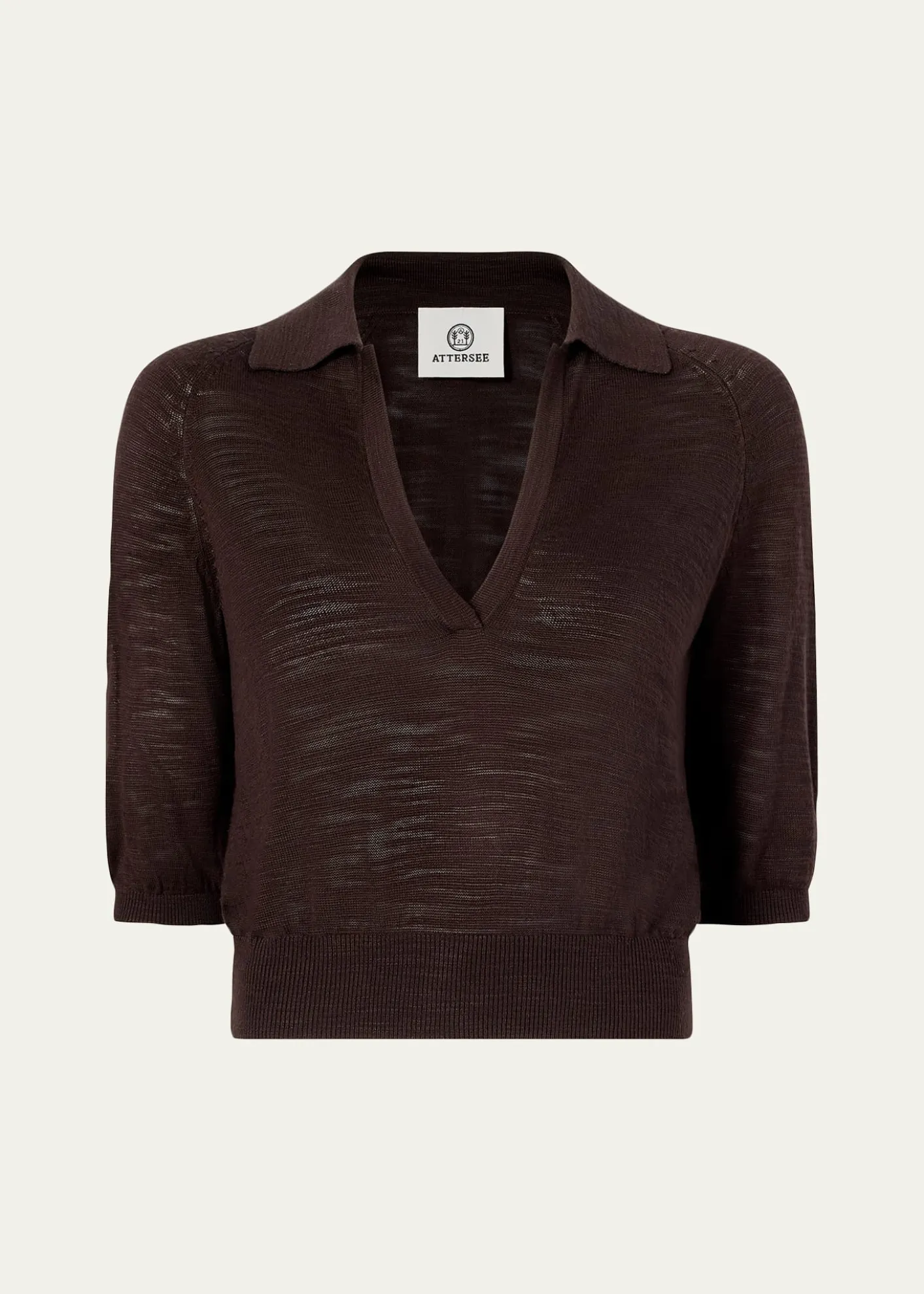 AtterseeLinen Knit Polo