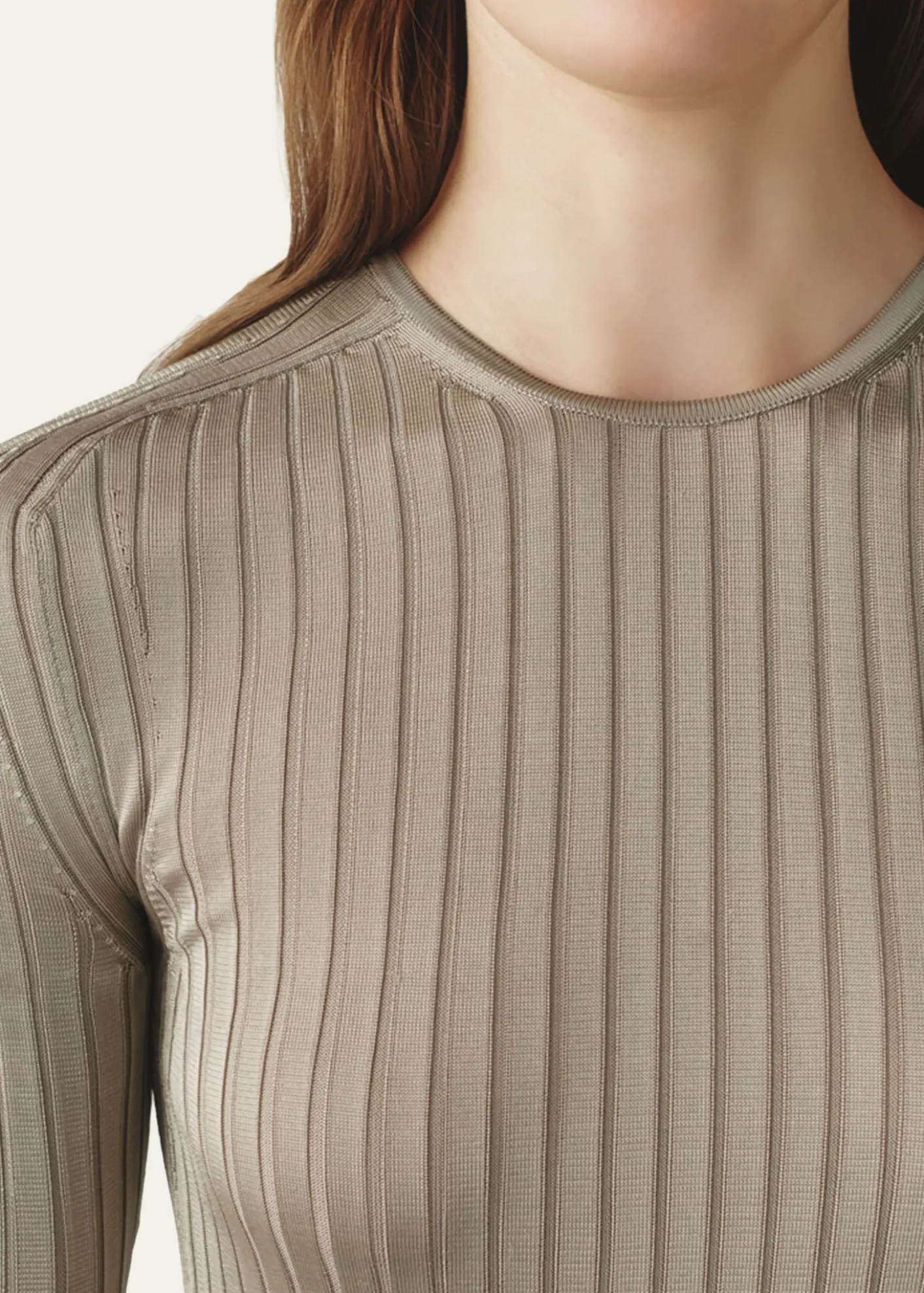 AtterseeRibbed Silk T-Shirt