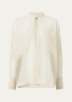 AtterseeSheer Cotton Voile Oversized Utility Shirt