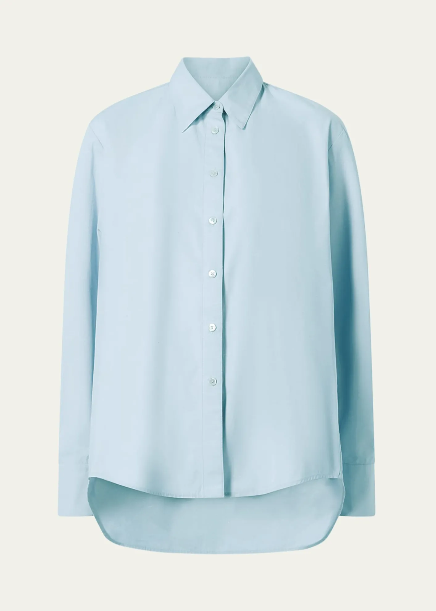 AtterseeSlub Cotton Poplin Button-Down Cocoon Shirt