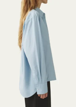 AtterseeSlub Cotton Poplin Button-Down Cocoon Shirt