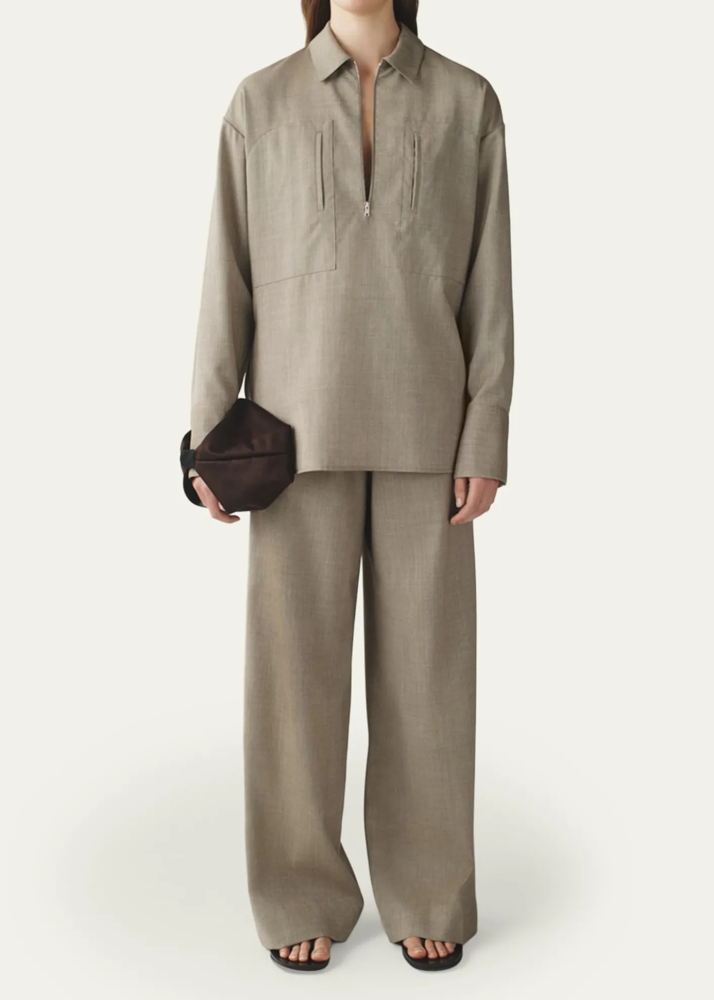 AtterseeThe Slouch Pants in Lightweight Wool Suiting