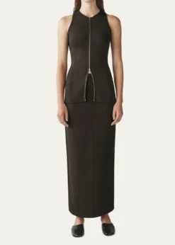 AtterseeViscose Crepe Midi Skirt