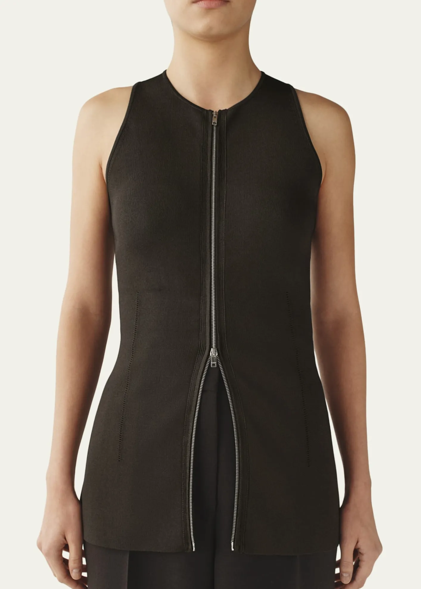 AtterseeViscose Knit Sleeveless Top