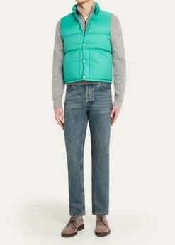 AURALEEMen's Nylon Ripstop Puffer Vest