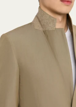 AURALEEMen's Single-Breasted Wool Blazer