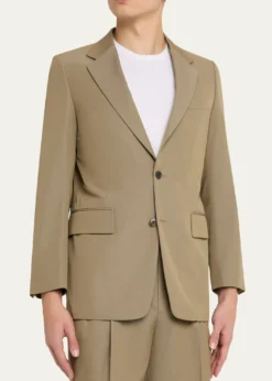 AURALEEMen's Single-Breasted Wool Blazer