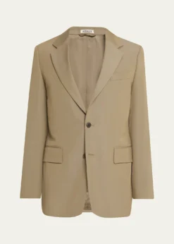 AURALEEMen's Single-Breasted Wool Blazer