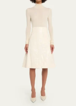A.W.A.K.E. MODEKnee-Length A-Line Skirt