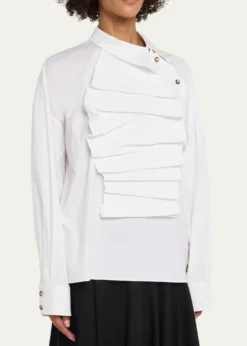 A.W.A.K.E. MODELong-Sleeve Poplin Bib Top