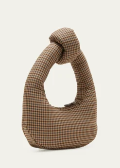 A.W.A.K.E. MODEMia Gingham Knot Top-Handle Bag
