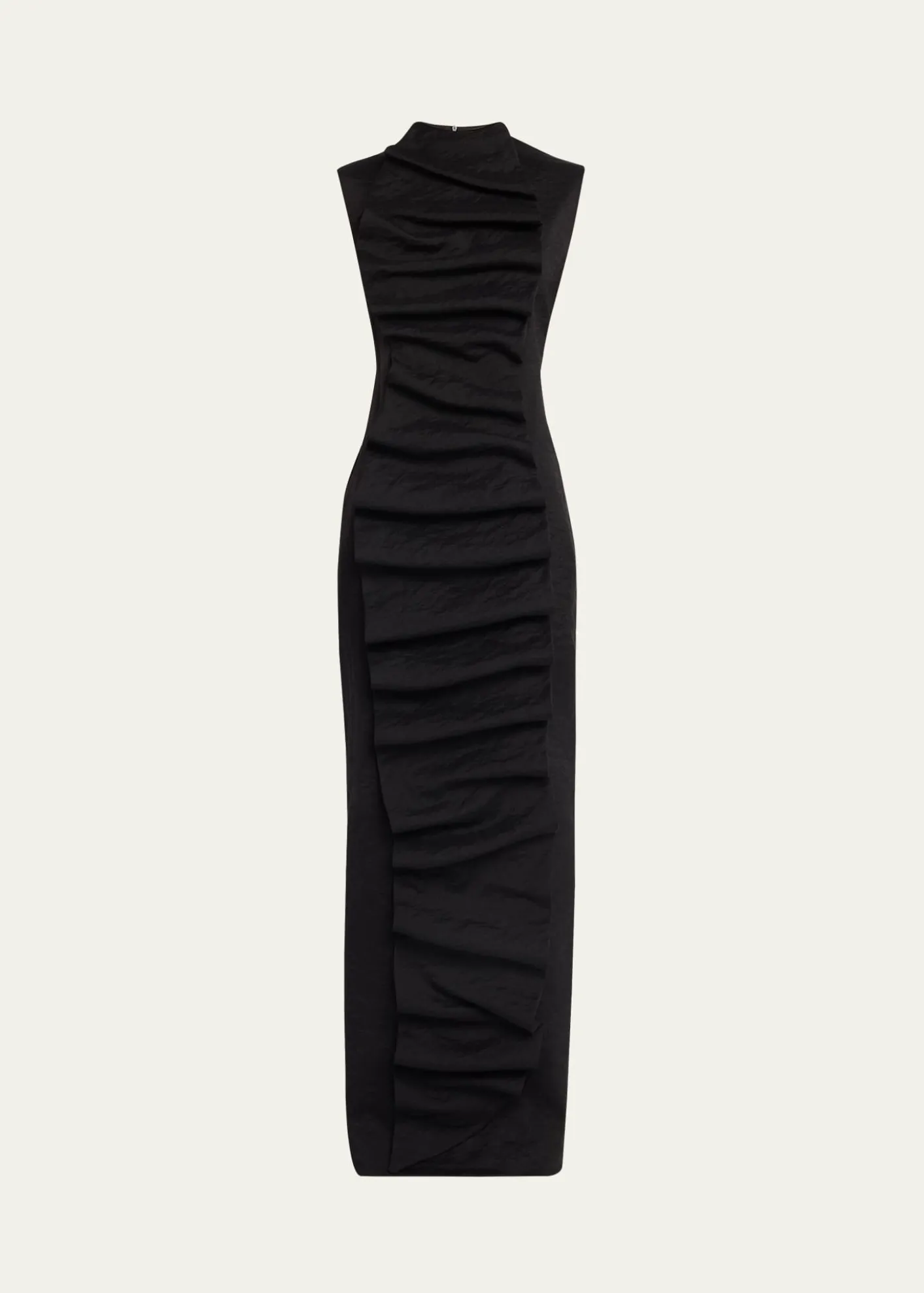 A.W.A.K.E. MODERuffled Bib Maxi Dress