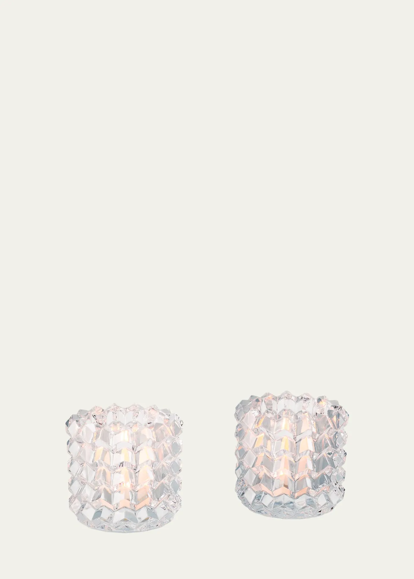 BaccaratEye II Crystal Votives, Set of 2