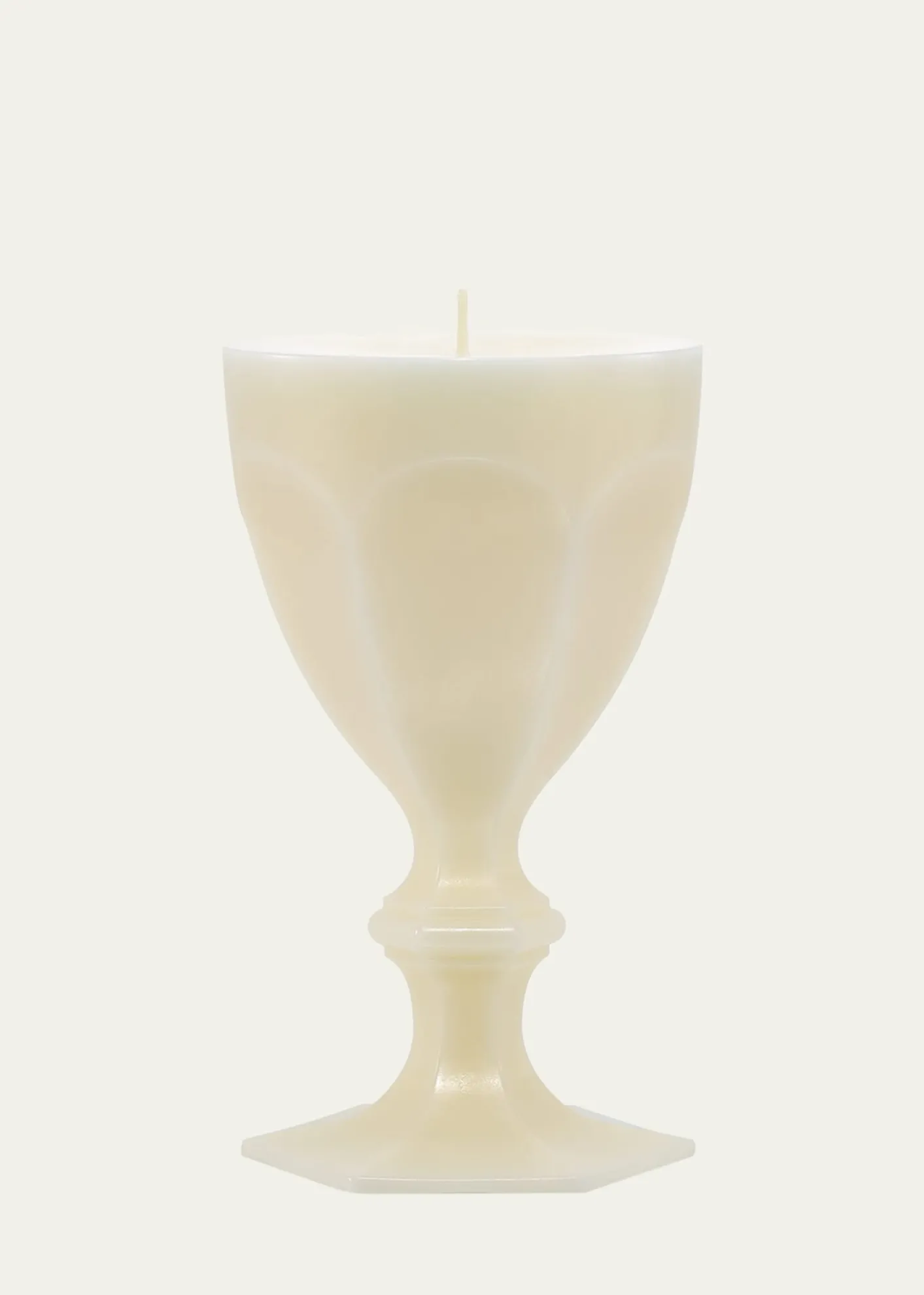 BaccaratHarcourt Goblet Candle, Ivory