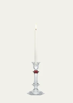 BaccaratHarcourt Red Crystal Candlestick