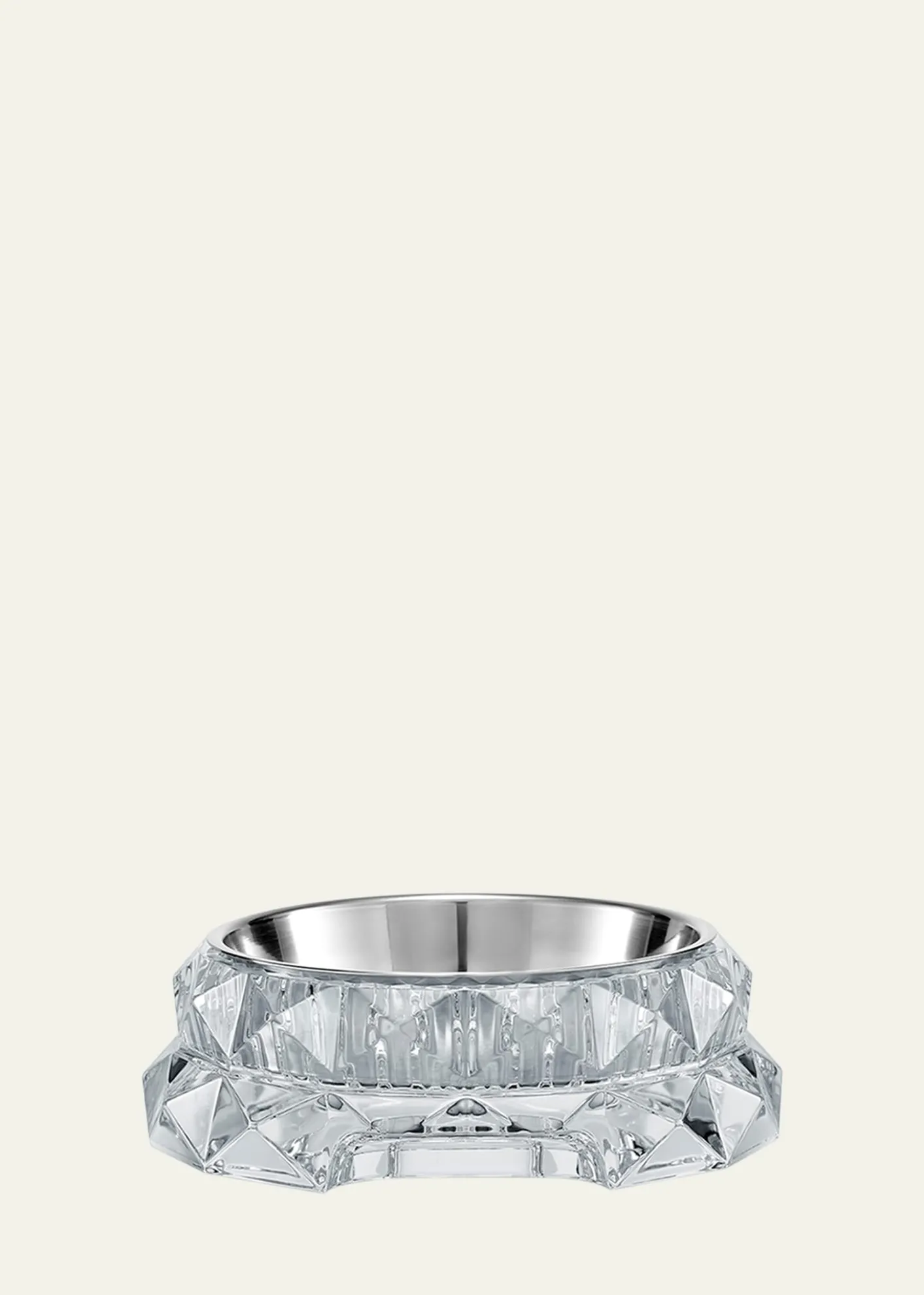 BaccaratLouxor Crystal Pet Bowl, Large