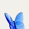 Baccarat2.5" Lucky Crystal Blue Butterfly