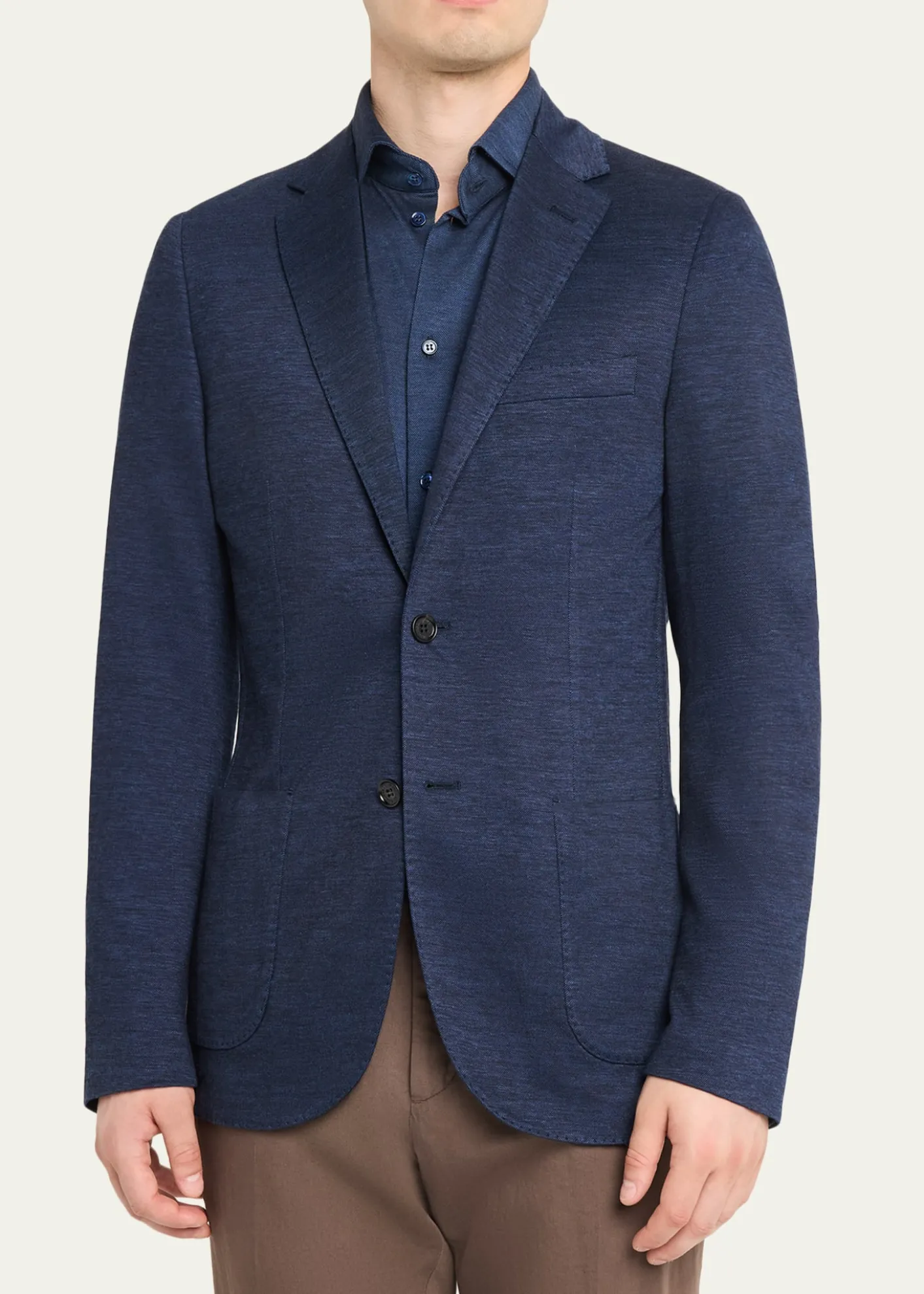 BaldassariMen's Brera Soft Travel 2-Button Sport Jacket
