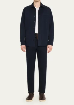 BaldassariMen's Jersey Straight-Leg Drawstring Pants