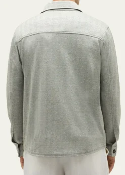 BaldassariMen's Linen, Silk and Cotton Herringbone Overshirt