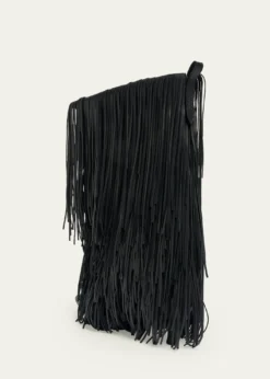 BalenciagaAvenue Fringe Leather Booties