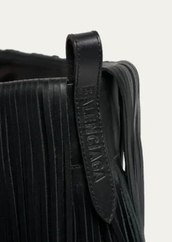 BalenciagaAvenue Fringe Leather Booties