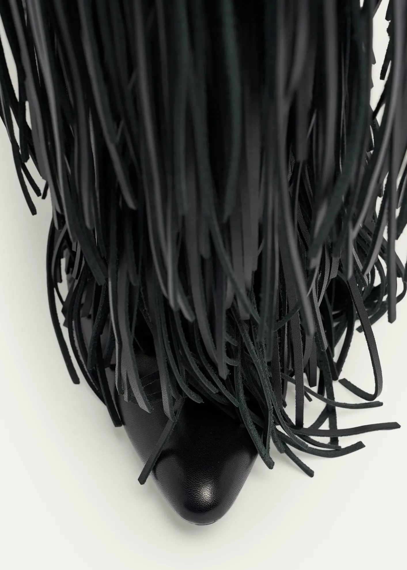 BalenciagaAvenue Fringe Leather Booties