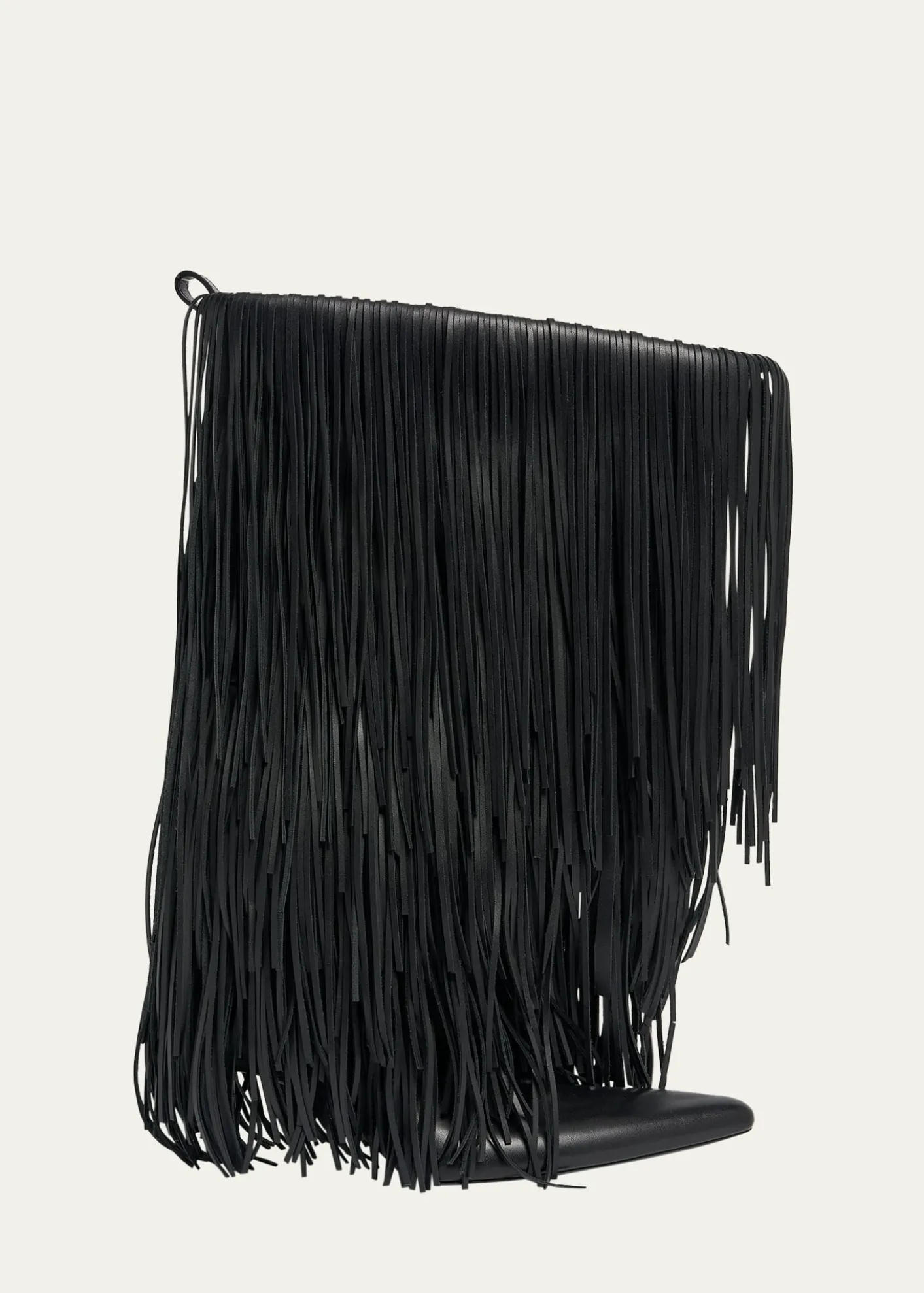 BalenciagaAvenue Fringe Leather Booties